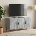 vidaXL Meuble TV Sonoma gris 99 x 34 5 x 50 cm Bois d'ingénierie