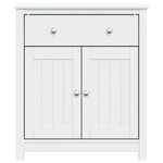 vidaXL Armoire de salle de bain BERG blanc 69 5x34x80 cm pin massif