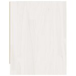 vidaXL Table de chevet Blanc 40x30 5x40 cm Bois de pin massif