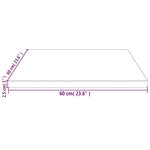 vidaXL Dessus de table blanc 60x60x2 5 cm bois de pin massif