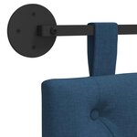 vidaXL Tête de lit suspendue Bleu Tissu