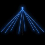 vidaXL Lumières d'arbre de Noël Intérieur/Extérieur 576 LED bleu 3 6 m