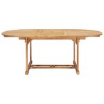 Vidaxl table de jardin extensible 150-200x100x75 cm teck solide