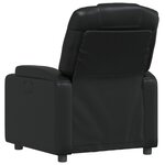 vidaXL Fauteuil inclinable Noir Similicuir