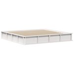 vidaXL Cadre de lit avec stockage Blanc 200 x 200 cm bois