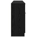 vidaXL Buffet 3 Pièces Chêne noir 60 x 30 x 70 cm Bois d'ingénierie