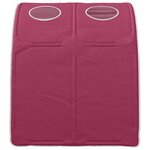 vidaXL Tunnel de lit 2 Pièces Rouge 211 x 67 5 x 2 cm Polyester