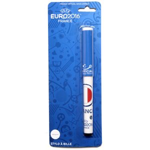 Uefa euro 2016 - stylo bille - drapeau france - produit officiel - sous blister