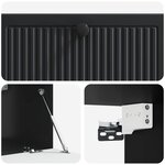 vidaXL Meuble TV mural Noir 78 5 x 41 x 30 cm Bois d'ingénierie