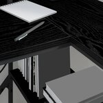 vidaXL Bureau Chêne noir 120 x 79 x 86.5 cm Bois d'ingénierie