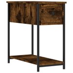 vidaXL Tables de chevet 2 Pièces chêne fumé 30x60x60 cm bois d'ingénierie