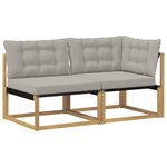 vidaXL Unité de canapé sectionnel Blanc 162 5 x 83 x 73 cm