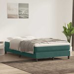 vidaXL Sommier à lattes de lit sans matelas vert foncé 120x210 cm
