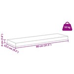 vidaXL Étagère Murale Beige 80 x 23 5 x 4 cm Bois d'ingénierie