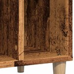 vidaXL Armoire à disques vieux bois 100x38x48 cm bois d'ingénierie