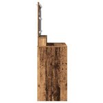 vidaXL Table de Maquillage avec Lumières LED - Bois Vintage - 100x41x135 cm
