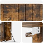 vidaXL Meuble TV mural 78 5 x 31 x 30 cm Chêne fumé Bois d'ingénierie