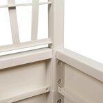 vidaXL Bac à Fleurs Blanc 36 x 36 x 140 cm Plastique