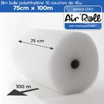 1 rouleau de film bulle d'air largeur 75cm x longueur 100m - gamme air'roll coex