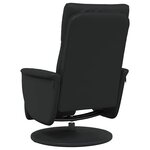vidaXL Fauteuil de massage inclinable Noir Simili cuir