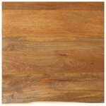 vidaXL Dessus de table à bord vivant 80x80x3 8 cm bois massif manguier