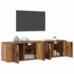 vidaXL Ensemble de meuble TV mural 2 Pièces Bois Ancien 80 x 34 5 x 40 cm