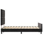vidaXL Cadre de lit avec tête de lit Noir 120 x 200 cm Velours