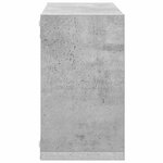 vidaXL Étagères cube murales 4 Pièces Gris béton 26x15x26 cm