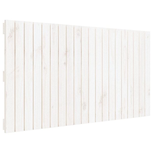 vidaXL Tête de lit murale Blanc 127 5x3x60 cm Bois massif de pin