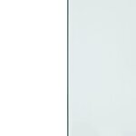 vidaXL Plaque de verre pour cheminée rectangulaire 80x60 cm