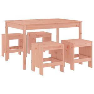 vidaXL Ensemble à manger de jardin 5Pièces bois massif Douglas