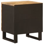 vidaXL Cabinet de chevet Marron 40 x 33 x 46 cm Bois de mangue massif
