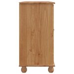 vidaXL Buffet avec tiroir Marron 133 5 x 40 x 79 cm Bois massif en pin