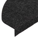 vidaXL Tapis d'escalier auto-adhésifs 30 Pièces noir 65x22 5x3 5 cm