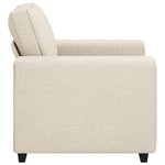 vidaXL Canapé Beige 100 x 77 x 82 cm Tissu en lin mélangé