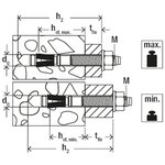 Fischer ensemble de cheville faz ii 10/10 50 pcs
