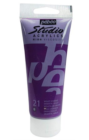 Peinture Studio Acrylique Tube Violet d'Orient 100 ml PÉBÉO