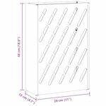 vidaXL Porte-parapluie avec stockage Anthracite 28 x 12 x 41 cm Métal