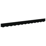 vidaXL Pare-soleil pour cadre de 2 5 m  noir 2 3x0 2 m