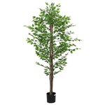 vidaXL Plante artificielle ficus 1260 feuilles 200 cm vert