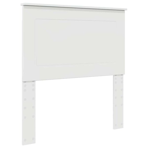 vidaXL Tête de lit Blanc brillant 90 cm Bois d'ingénierie