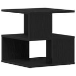 vidaXL Table d'appoint Chêne noir 40 x 40 x 40 cm Bois d'ingénierie