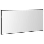 vidaXL Miroir Chêne noir 80 x 37 cm Verre et Bois Ingénierie