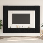 vidaXL Ensemble meuble TV 10 Pièces Chêne Noir Moyen 30 5 x 30 x 90 cm