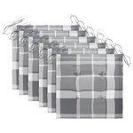 vidaXL Chaises pliables d'extérieur lot de 6 et coussins Bois d'acacia