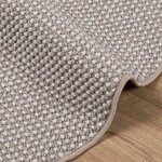 vidaXL Tapis d'intérieur LUGO Crème et Taupe Ø 120 cm Polyester