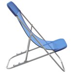 vidaXL Chaises plage pliantes lot de 2 textilène acier enduit poudre