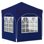 vidaXL Tente de fête pop-up 192 x 192 x 245 cm Bleu