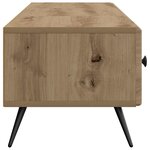 vidaXL Meuble TV 147 x 34 5 x 30 cm Chêne artisanal Bois d'ingénierie