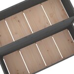 vidaXL Jardinière Gris 110x84x75 cm Bois massif de pin